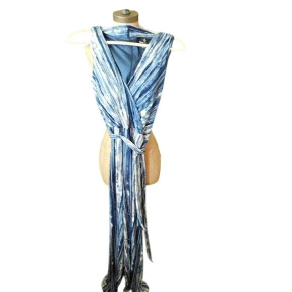Ronni Nicole Size 16 Lined Maxi  Belted Jumpsuit Romper NWT $98 - Picture 3 of 4
